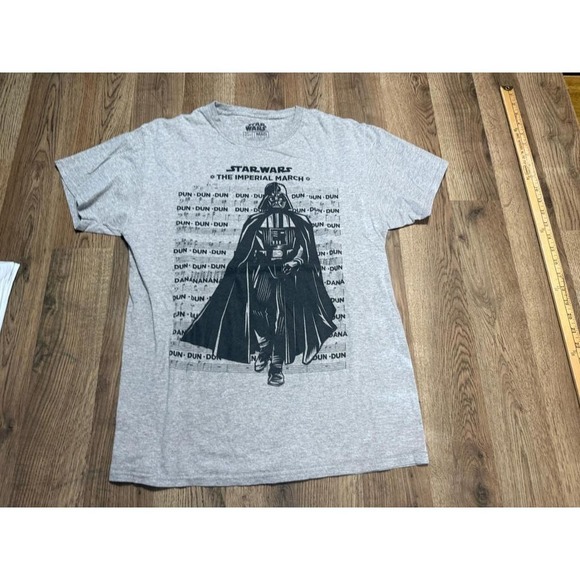 MAD Engine Other - Star Wars Darth Vader Imperial March T-Shirt Mens Medium Gray Adult Music Sheet